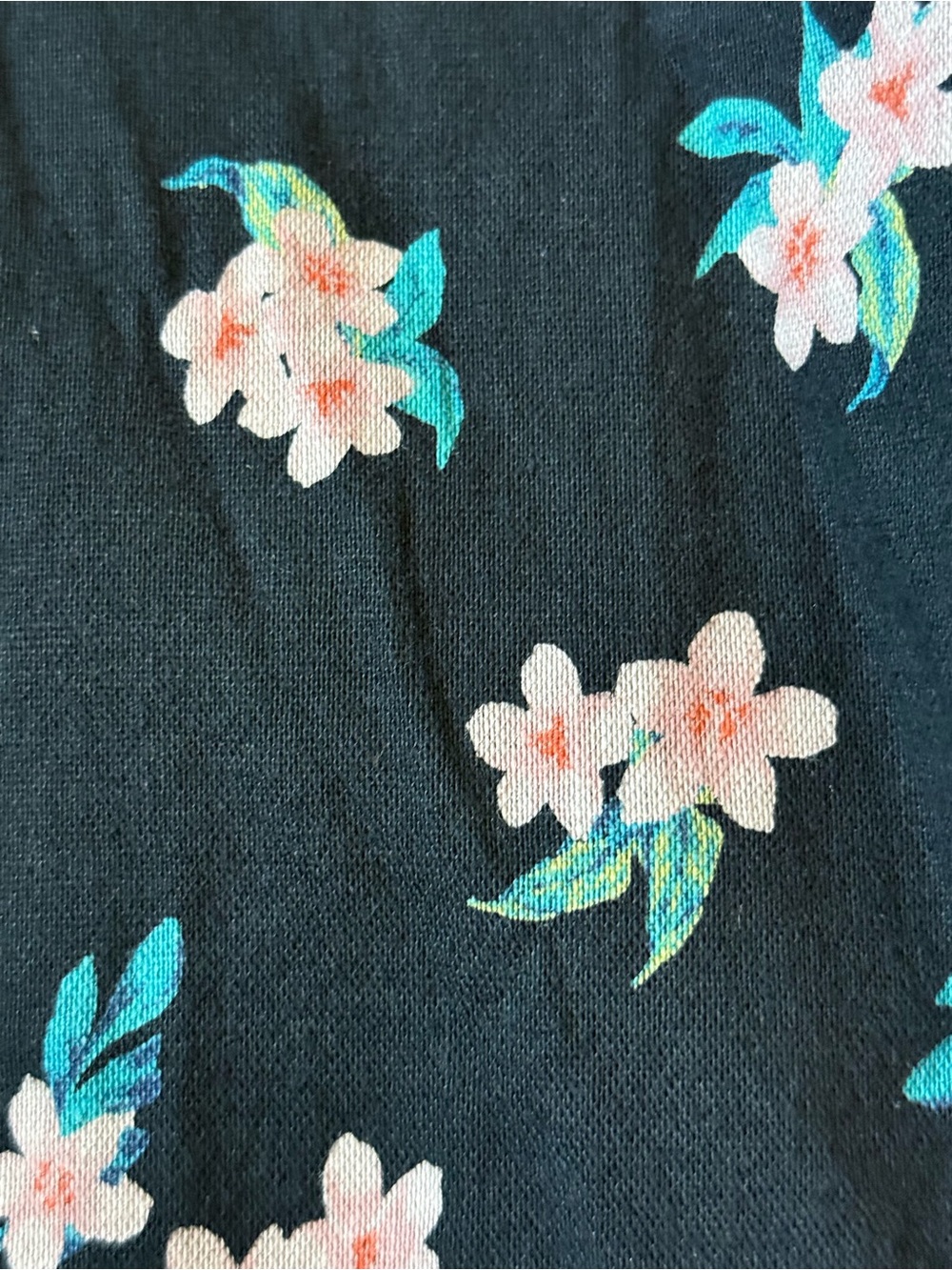 SALE Hollister Black Mini Dress with Pink Floral Print - Picture 5 of 8